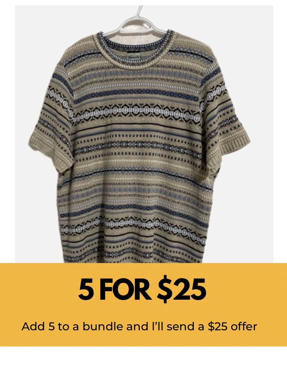 Penman’s Plus vintage short sleeve sweater.